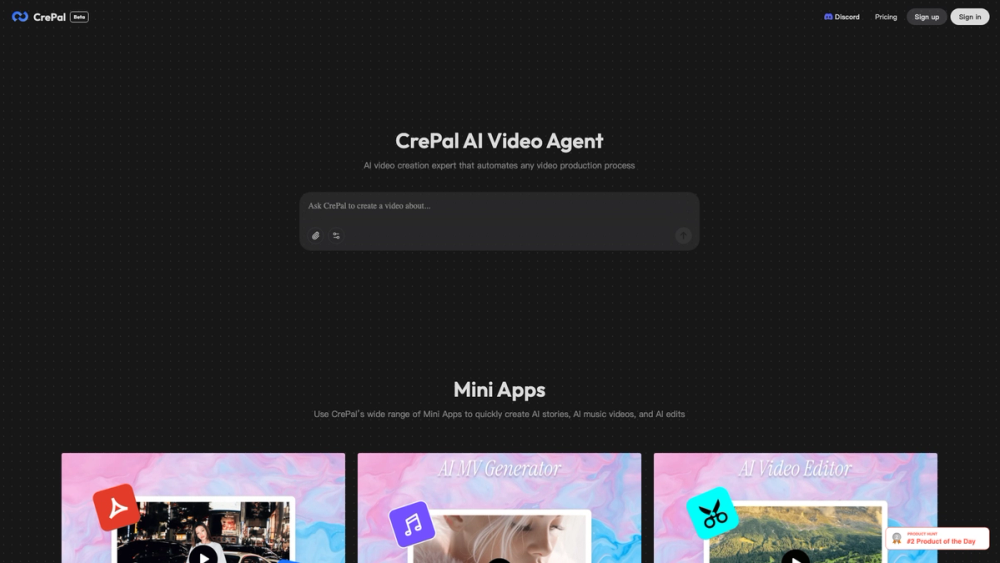 Screenshot of CrePal Screenshot of CrePal