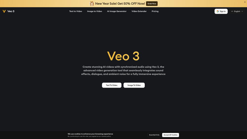 Screenshot of Veo 3 AI: Generate Veo 3 AI Video With Realistic Sound