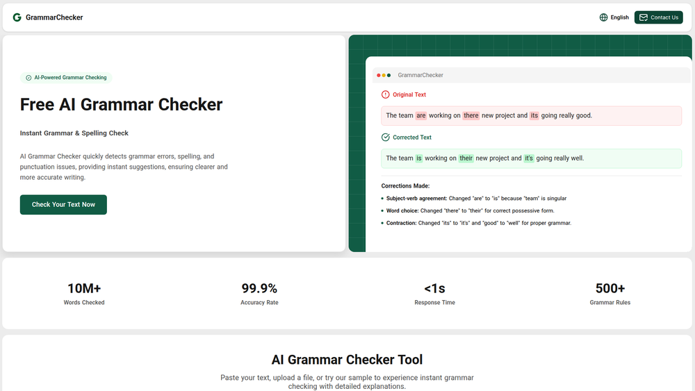 Screenshot of AIGrammarChecker Screenshot of AIGrammarChecker