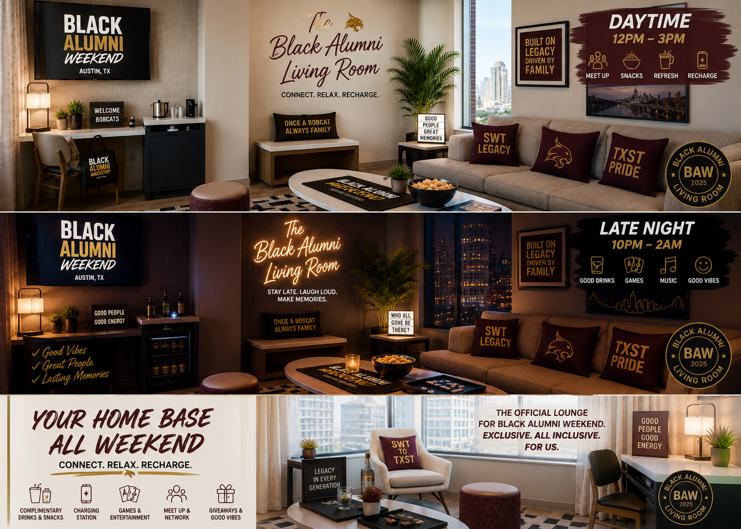 Black Alumni Living Room event flyer