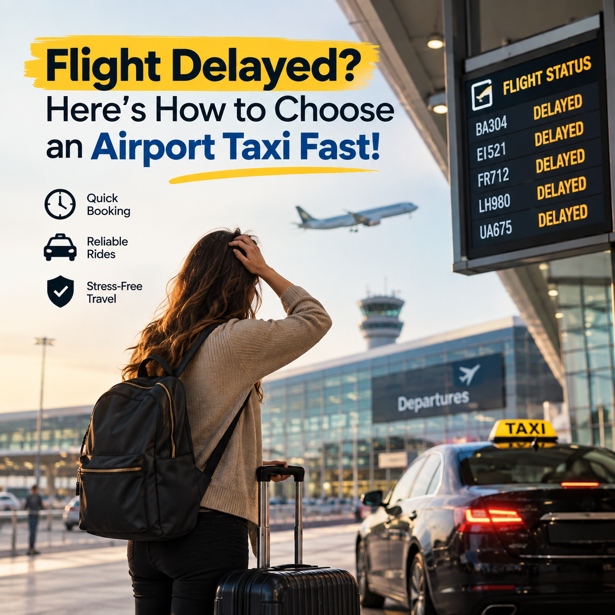 Flight Delayed? How to Choose an Airport Taxi Fast | Wayszo