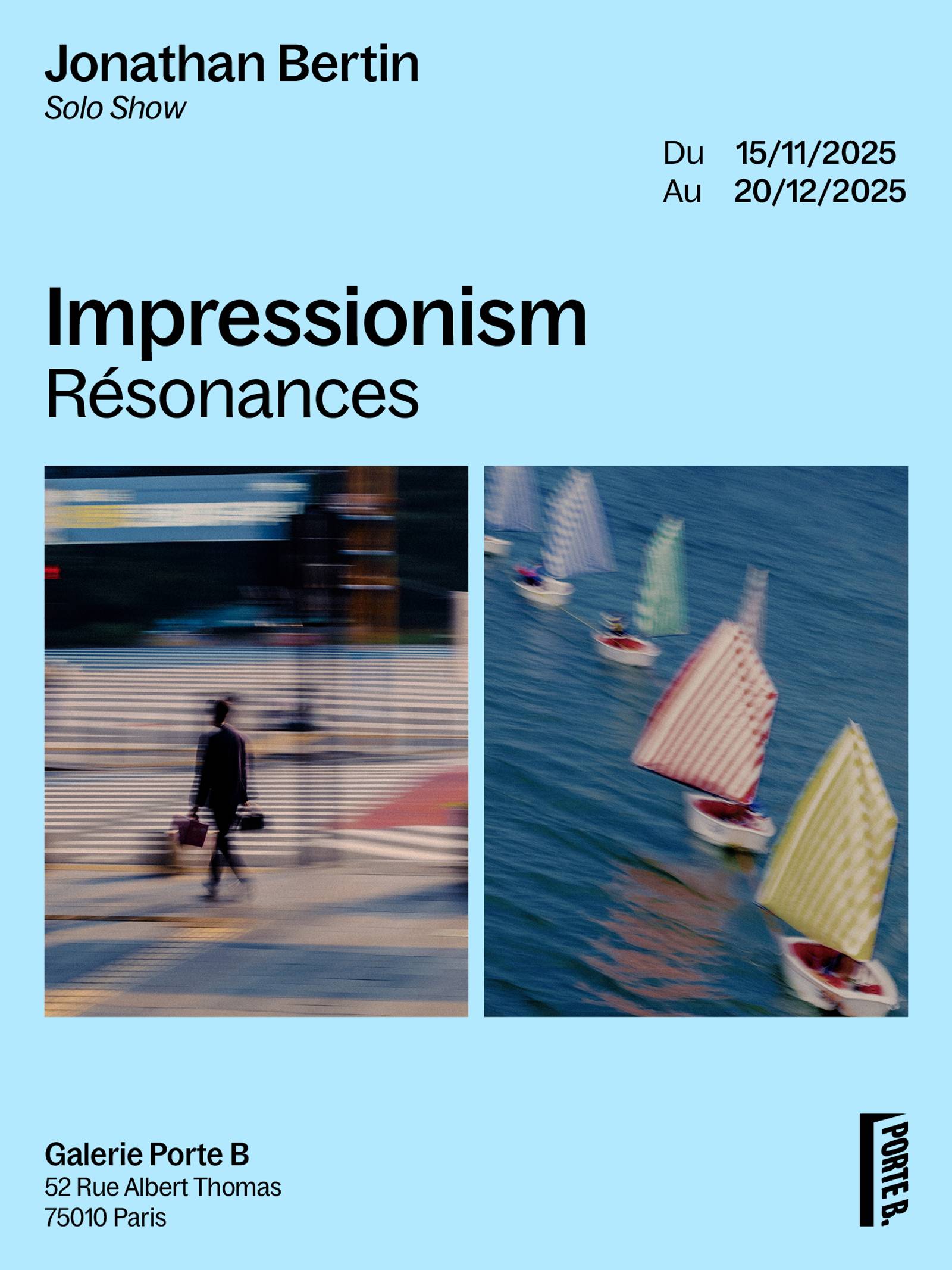 Solo Show - Galerie Porte B - Impressionism Résonances || "slide"}-1