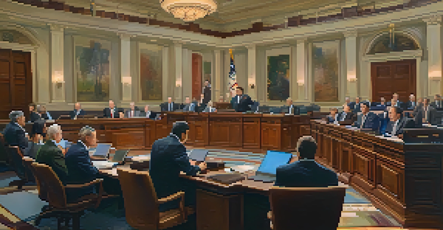 Legislators engaged in discussion during a session in the House of Representatives, showcasing diversity.