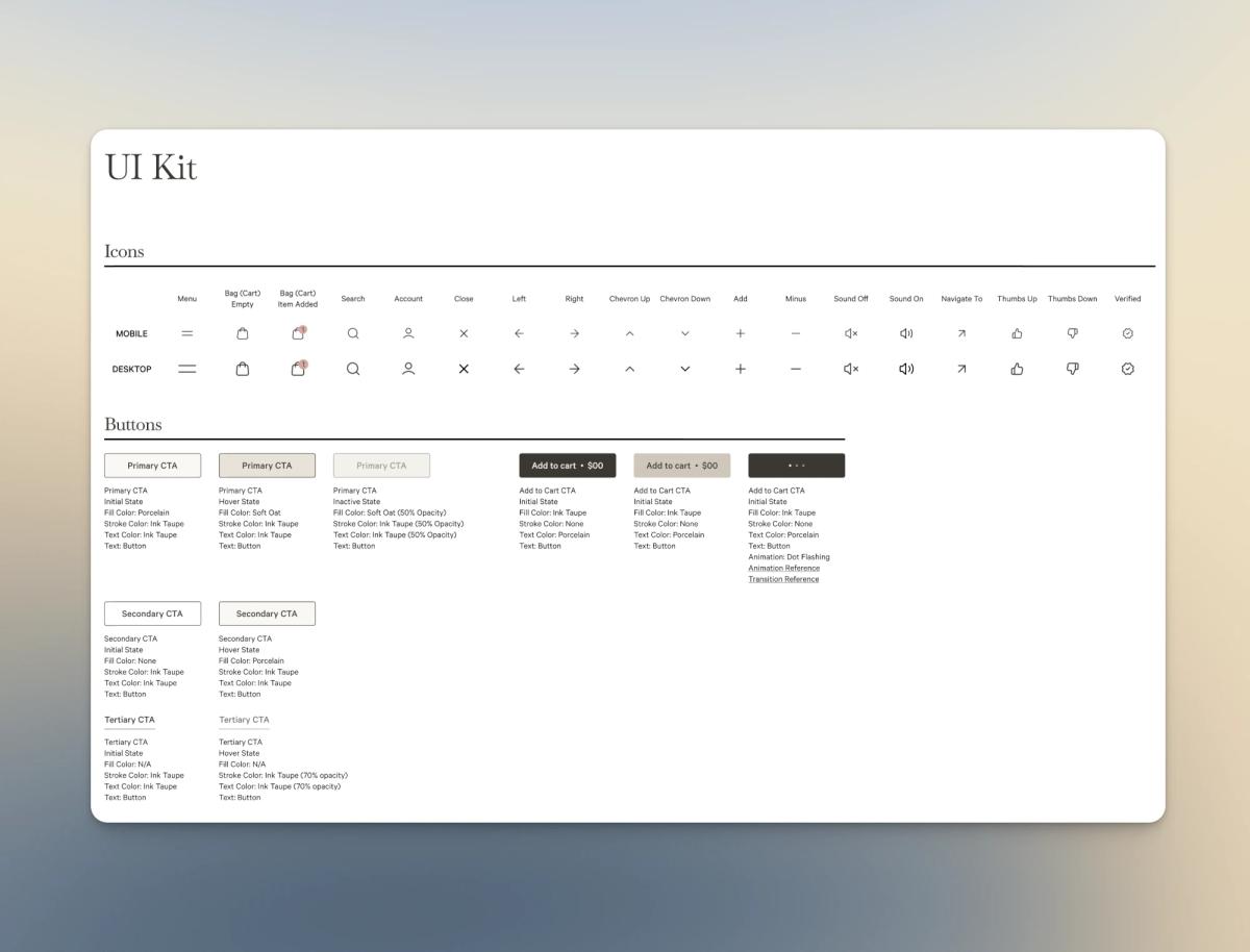 Lieu Beauty's Website UI Kit