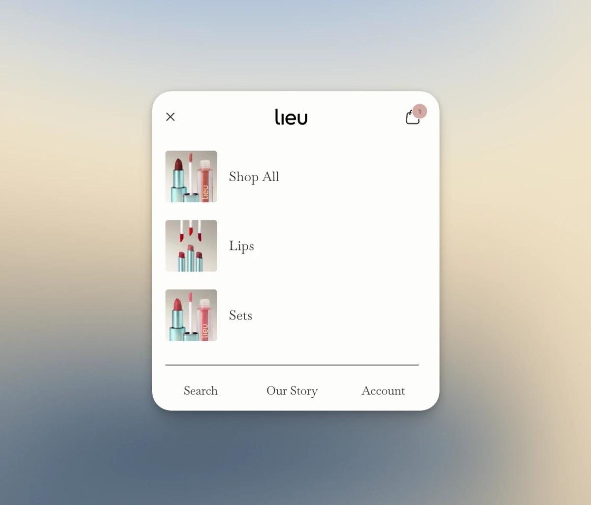 Mobile menu with images using metaobject entry
