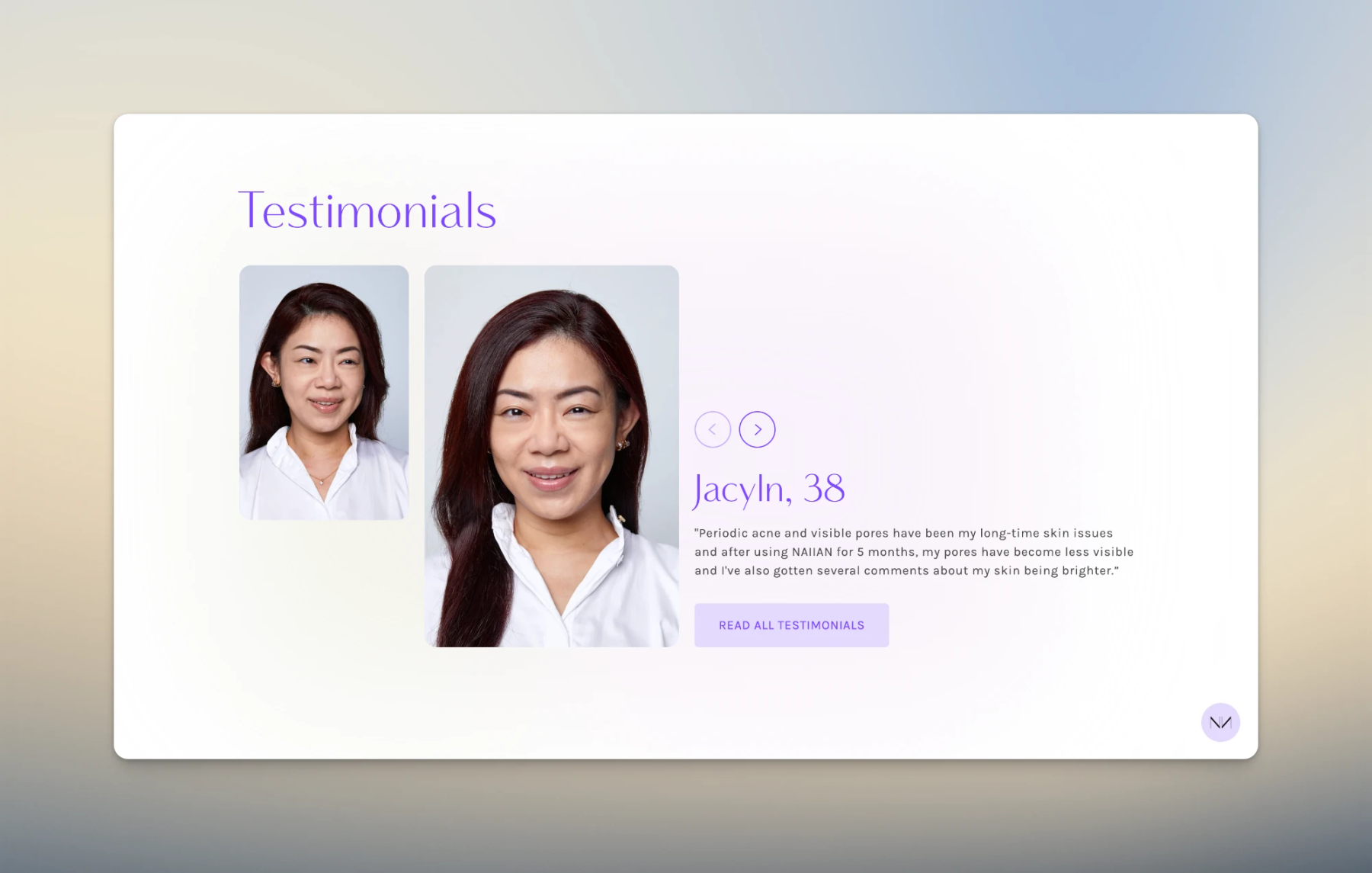Testimonial Section