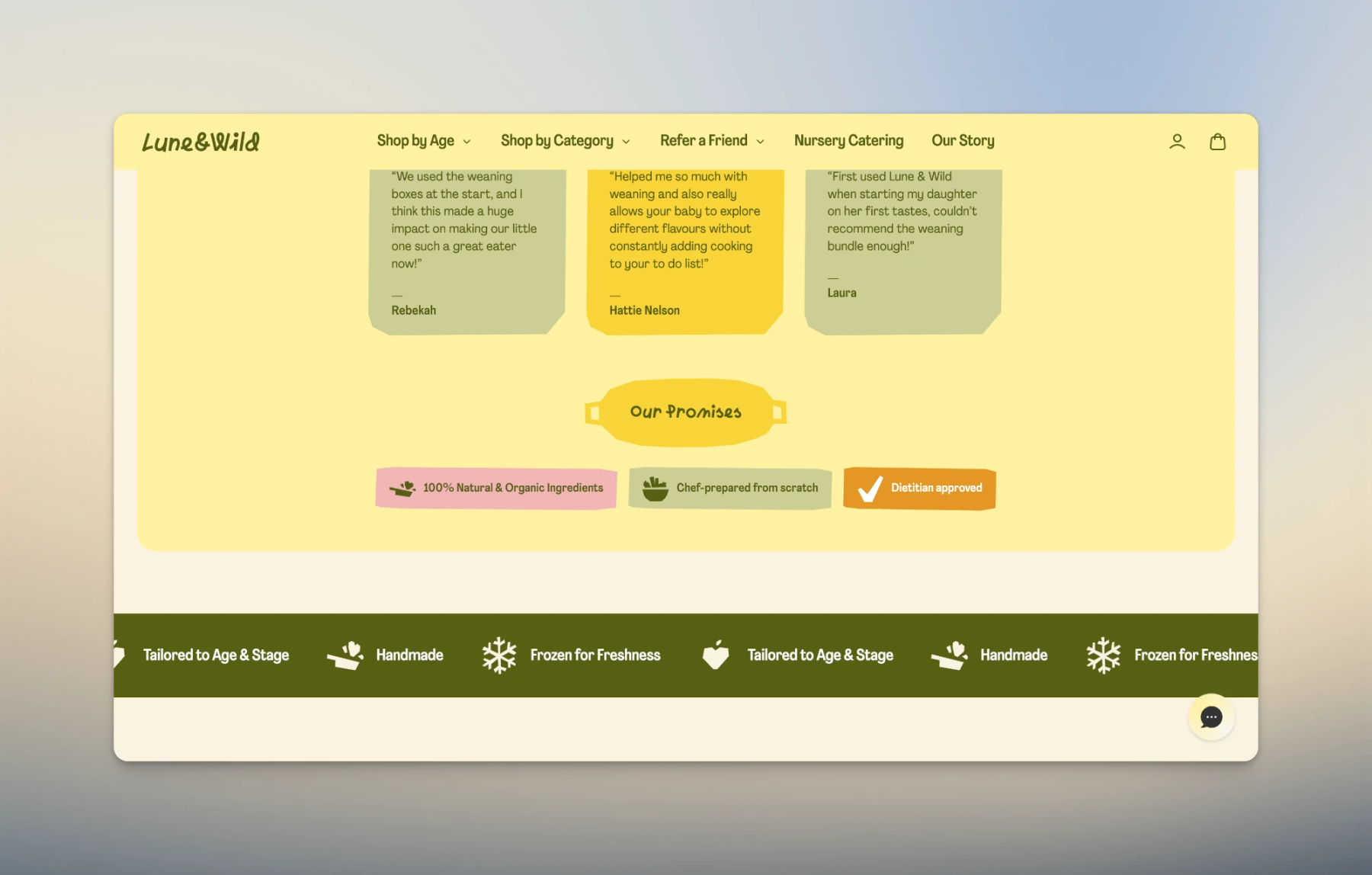 Custom Quiz Result Page – Promises & Values