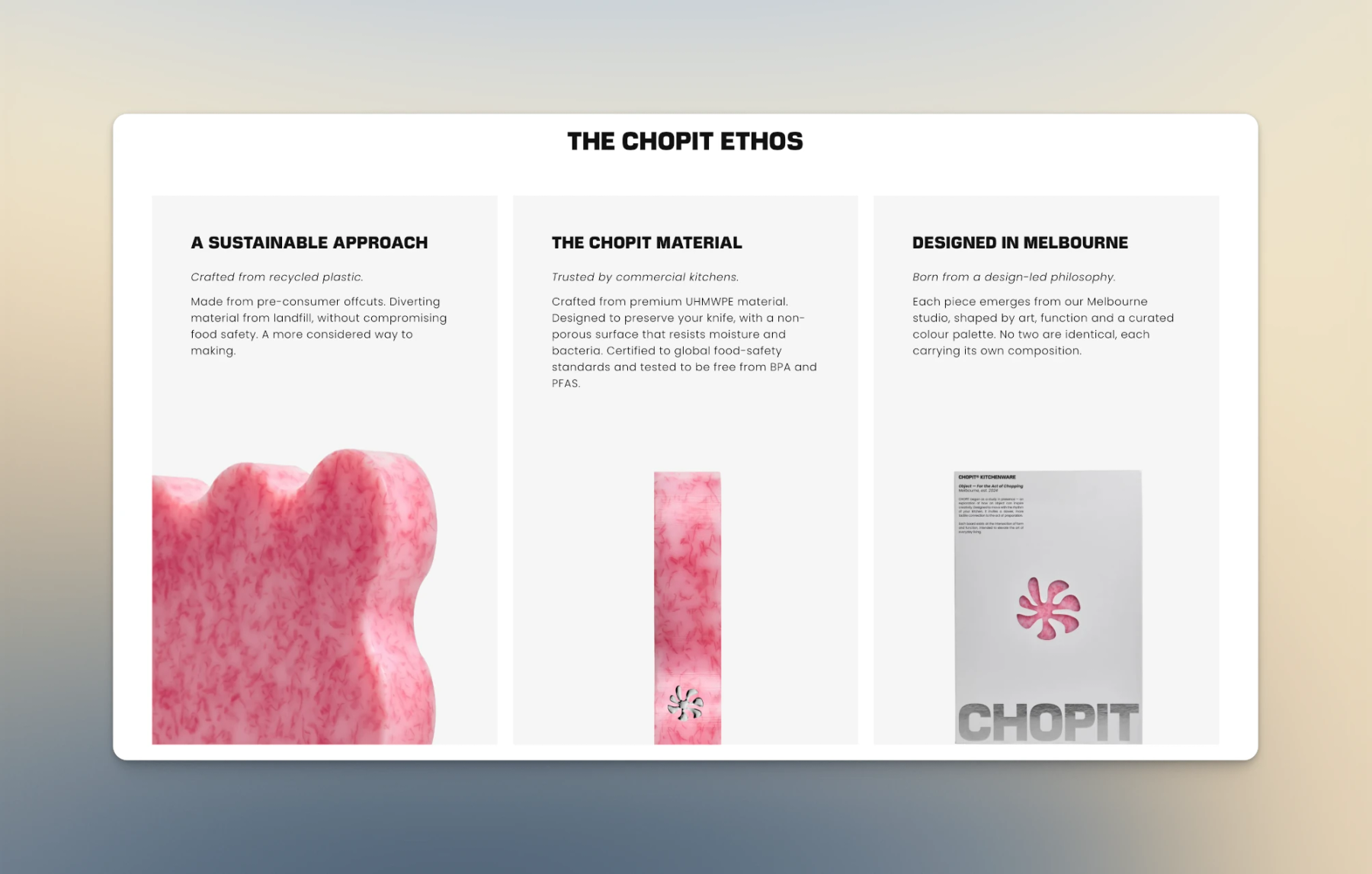 Unique Selling Point Section on Product Page