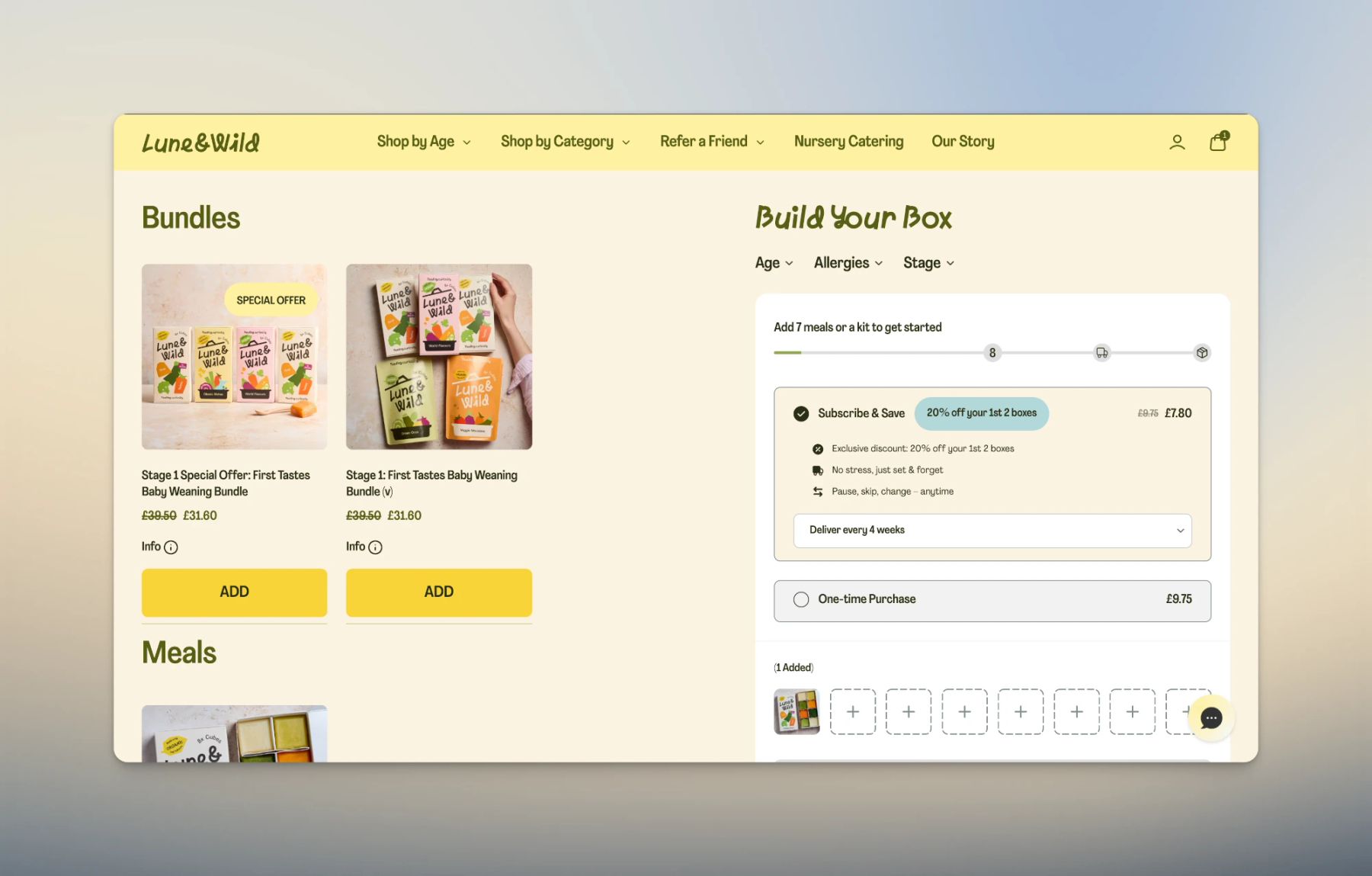 Custom Quiz Result Page – Product Recommendation + Bundle Builder