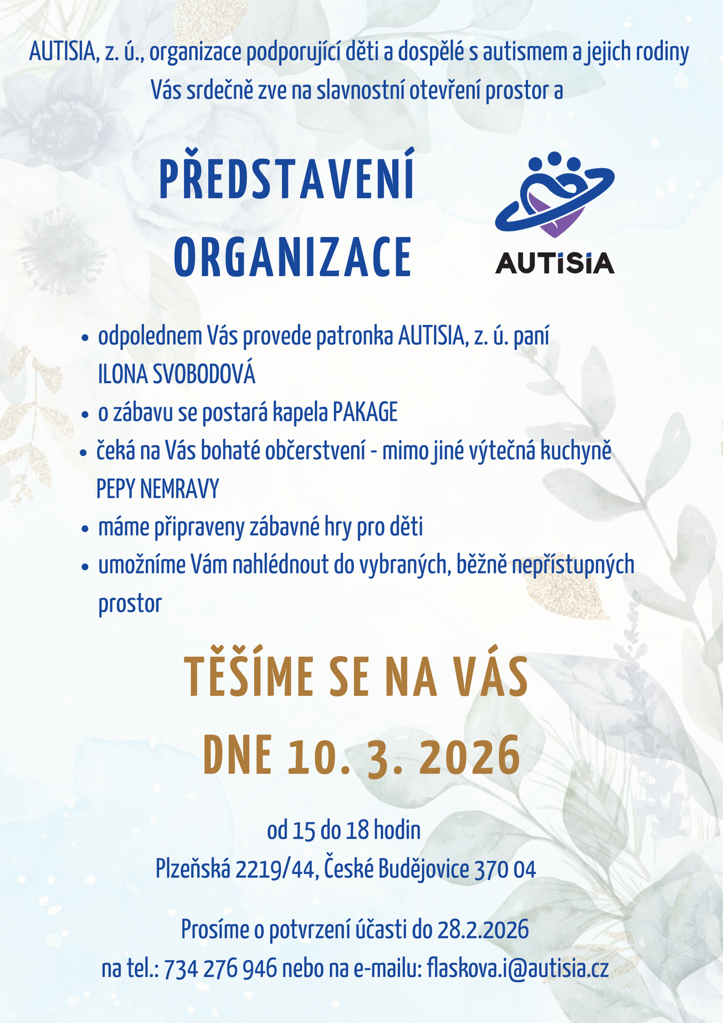 Představení činnosti organizace AUTISIA, z. ú.