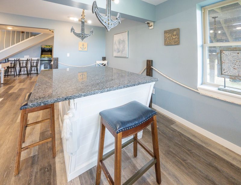 Custom rustic dining table with seating for 12 guests