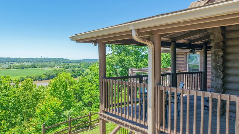 Gorgeous Ohio River views from the sunset bar