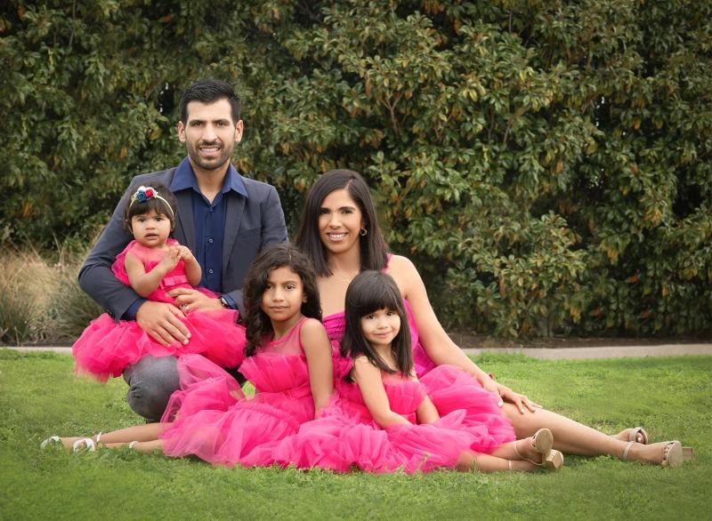 Family portrait - outdoor natural setting