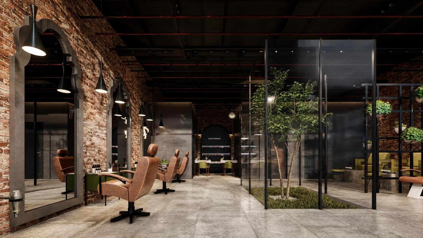 Industrial hair dresser, vue 6 — projet commercial et intérieurs