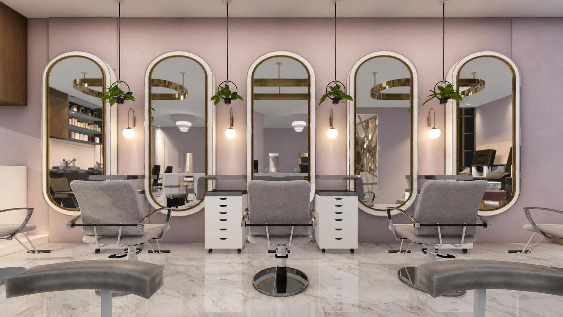 Pink hair, vue 2 — projet commercial et intérieurs
