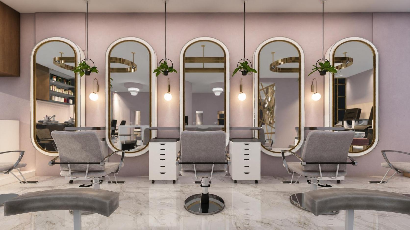 Pink hair, vue 2 — projet commercial et intérieurs