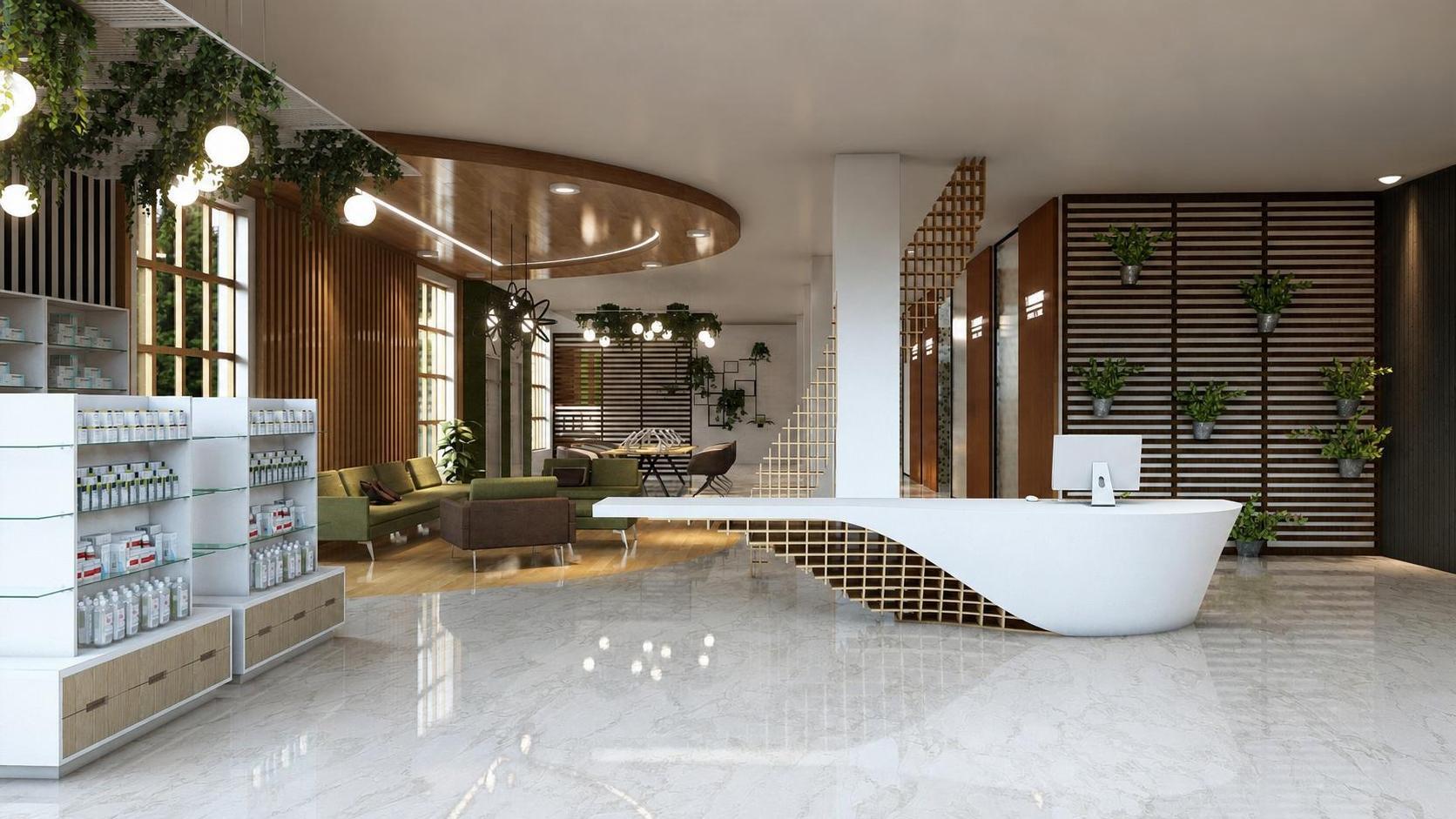 Dents, vue 8 — projet commercial et intérieurs