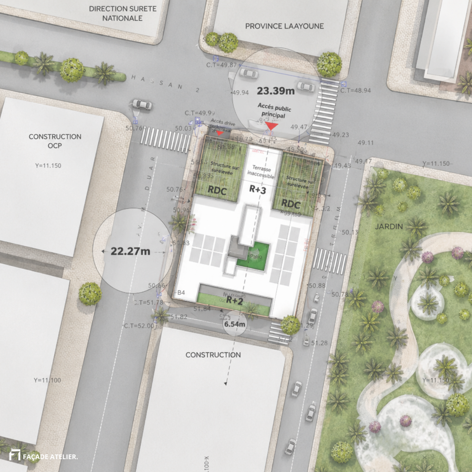Cour Régionale des Comptes — Laâyoune, vue 4 — projet équipement à Laâyoune