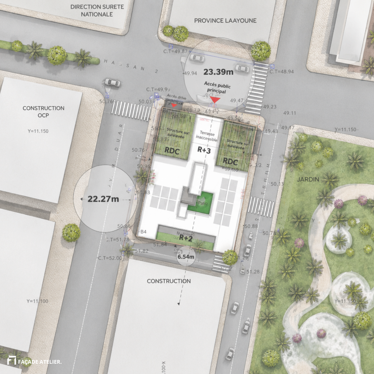 Cour Régionale des Comptes — Laâyoune, vue 4 — projet équipement à Laâyoune
