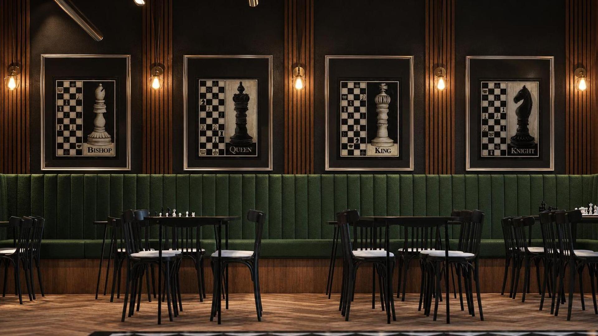 CHESS BAR, vue 2 — projet commercial et intérieurs