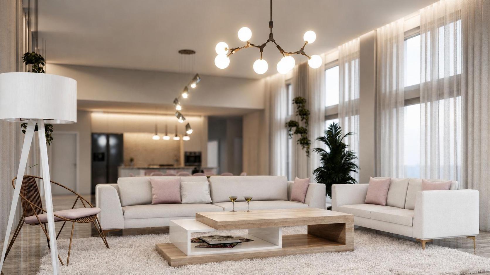 Pink house, vue 3 — projet intérieurs