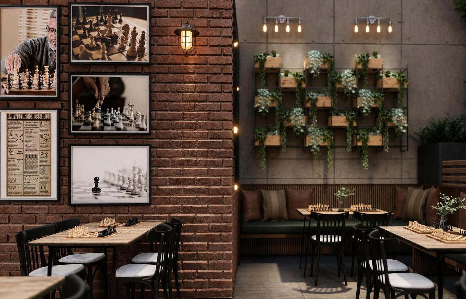 CHESS BAR, vue 4 — projet commercial et intérieurs
