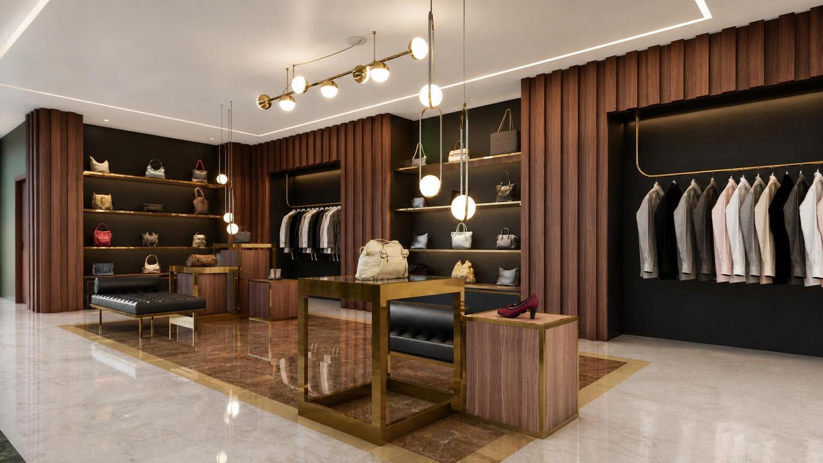 clothes shop, vue 4 — projet commercial et intérieurs