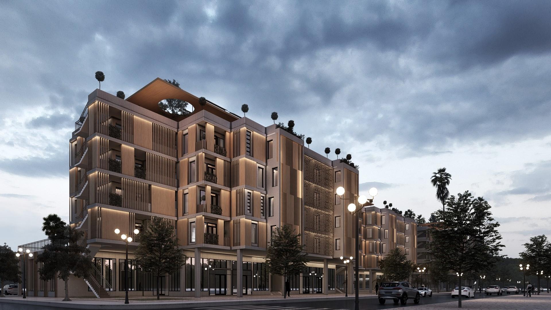 Residential Cadence, vue 3 — projet habitat à Témara