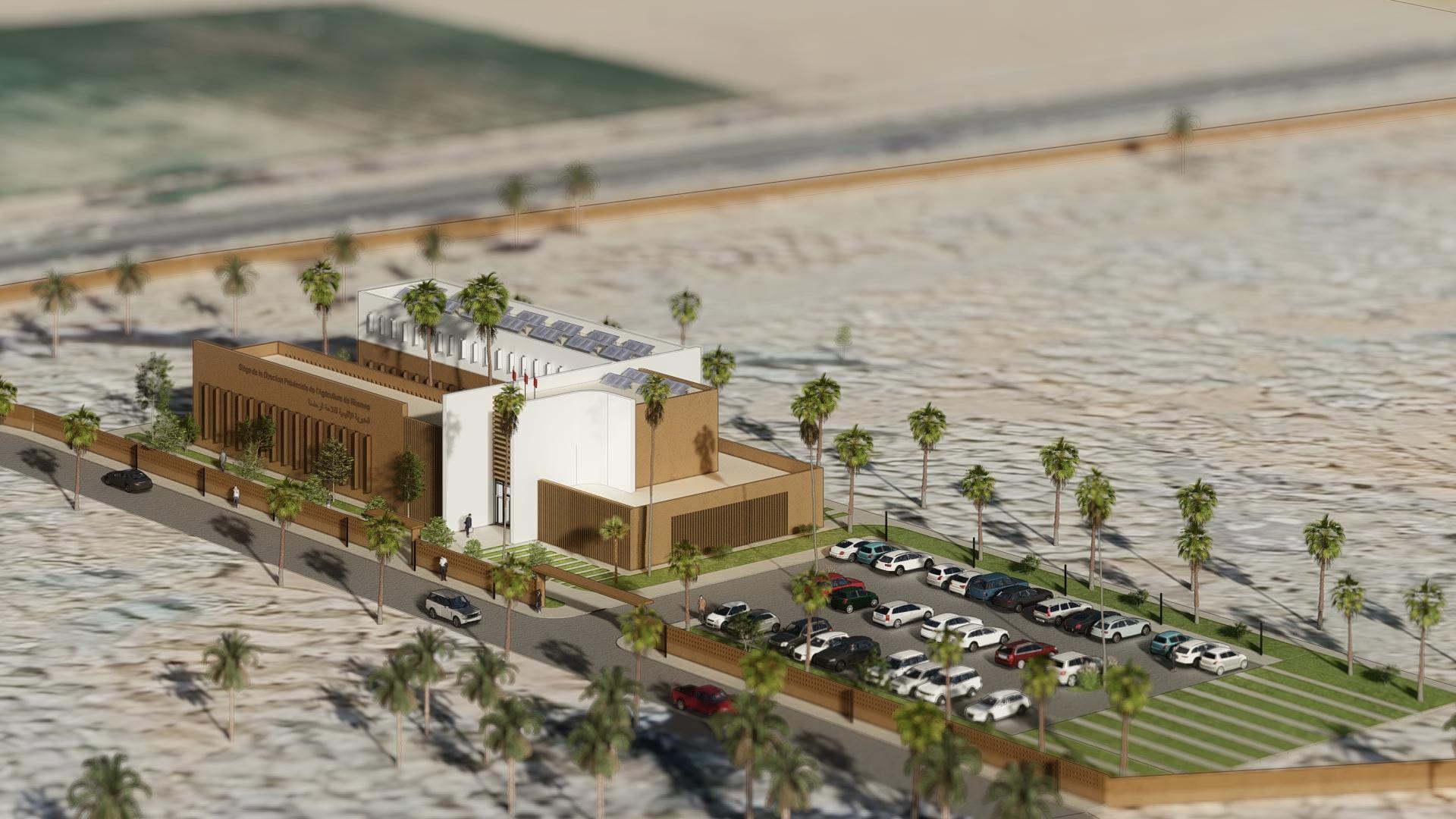 SIÈGE DE LA DPA DE RHAMNA, vue 2 — projet équipement