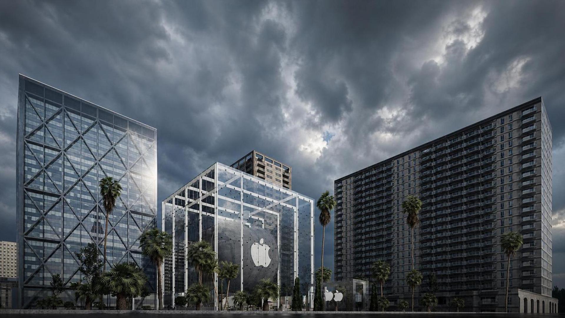 Apple Cube, vue 2 — projet commercial