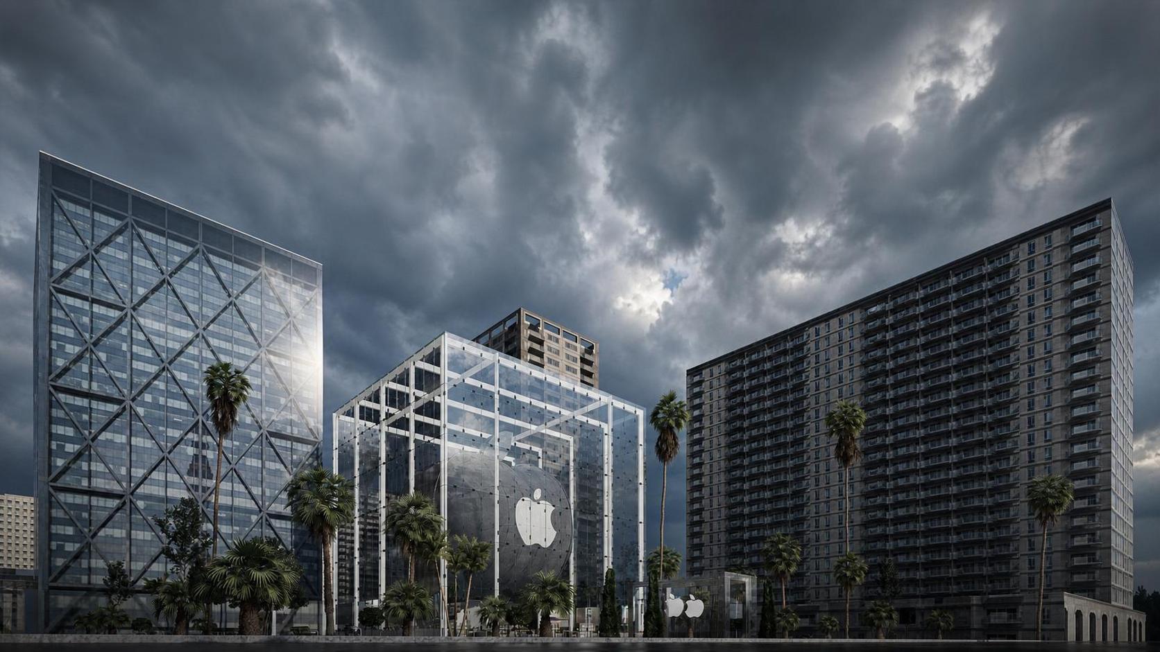 Apple Cube, vue 2 — projet commercial