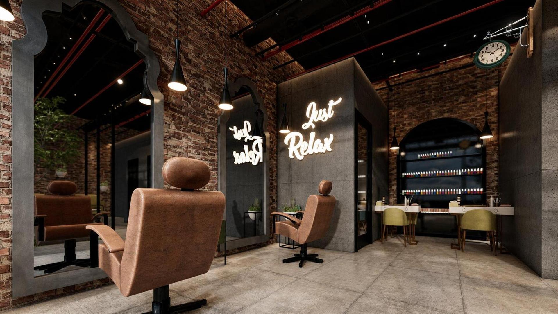 Industrial hair dresser, vue 7 — projet commercial et intérieurs