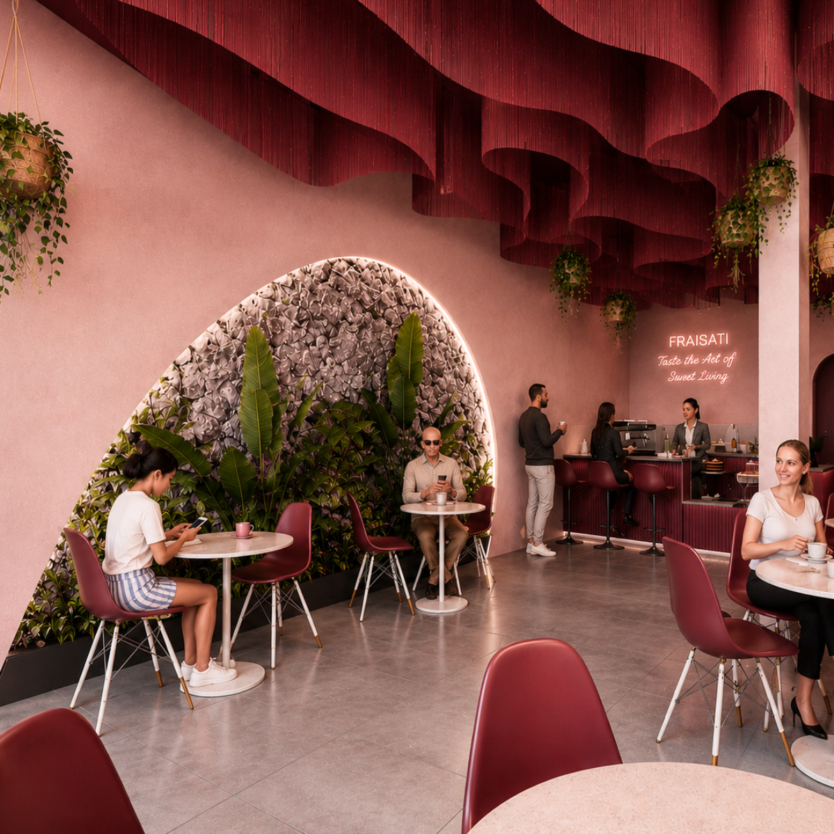 Fraisati — Café & Crêperie — projet commercial et intérieurs