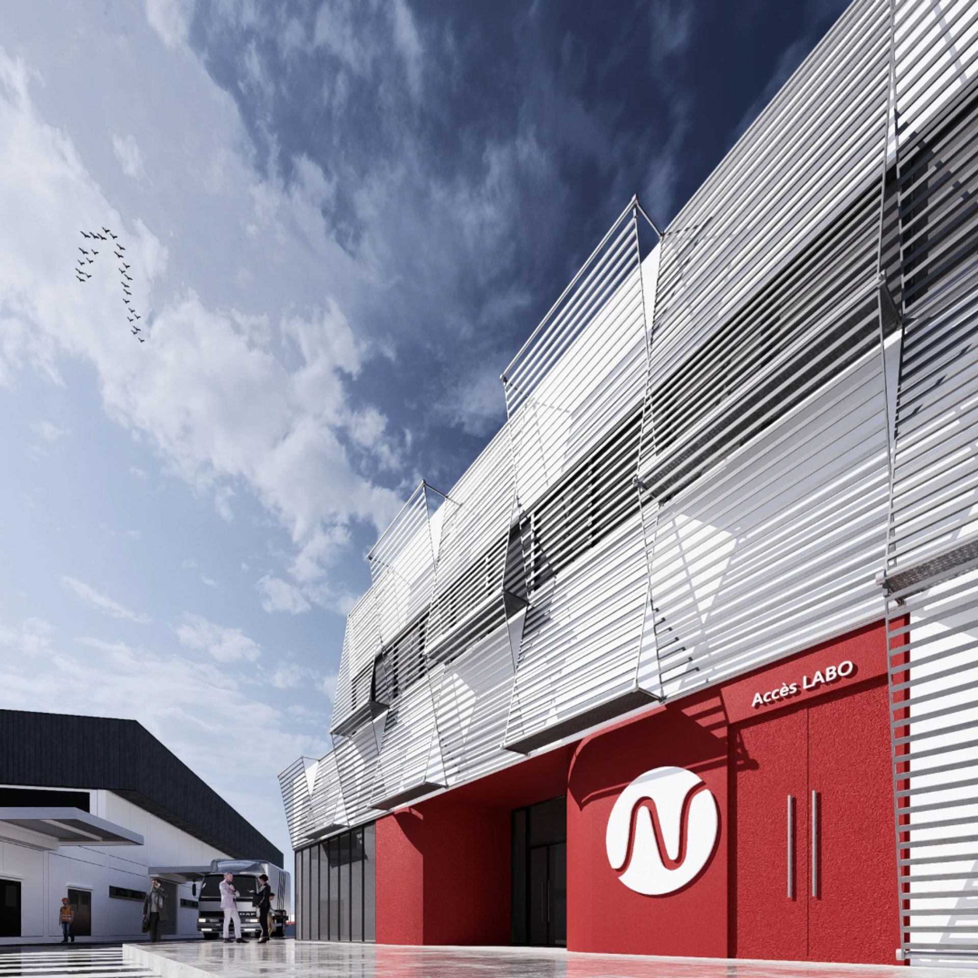 Laboratoire + Cantine NEXANS MOHAMEDIA, vue 3 — projet équipement