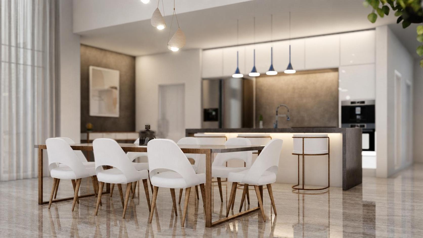 Pink house, vue 5 — projet intérieurs