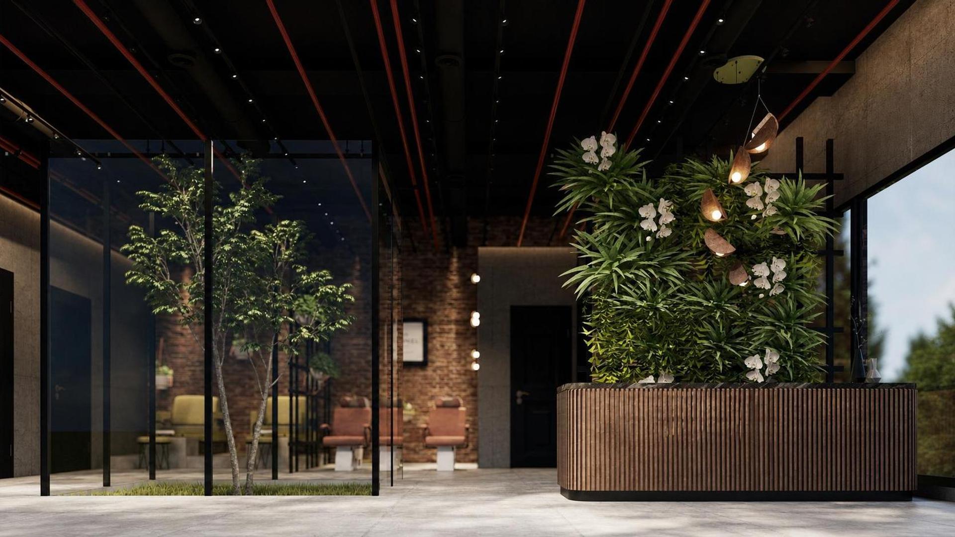 Industrial hair dresser, vue 4 — projet commercial et intérieurs