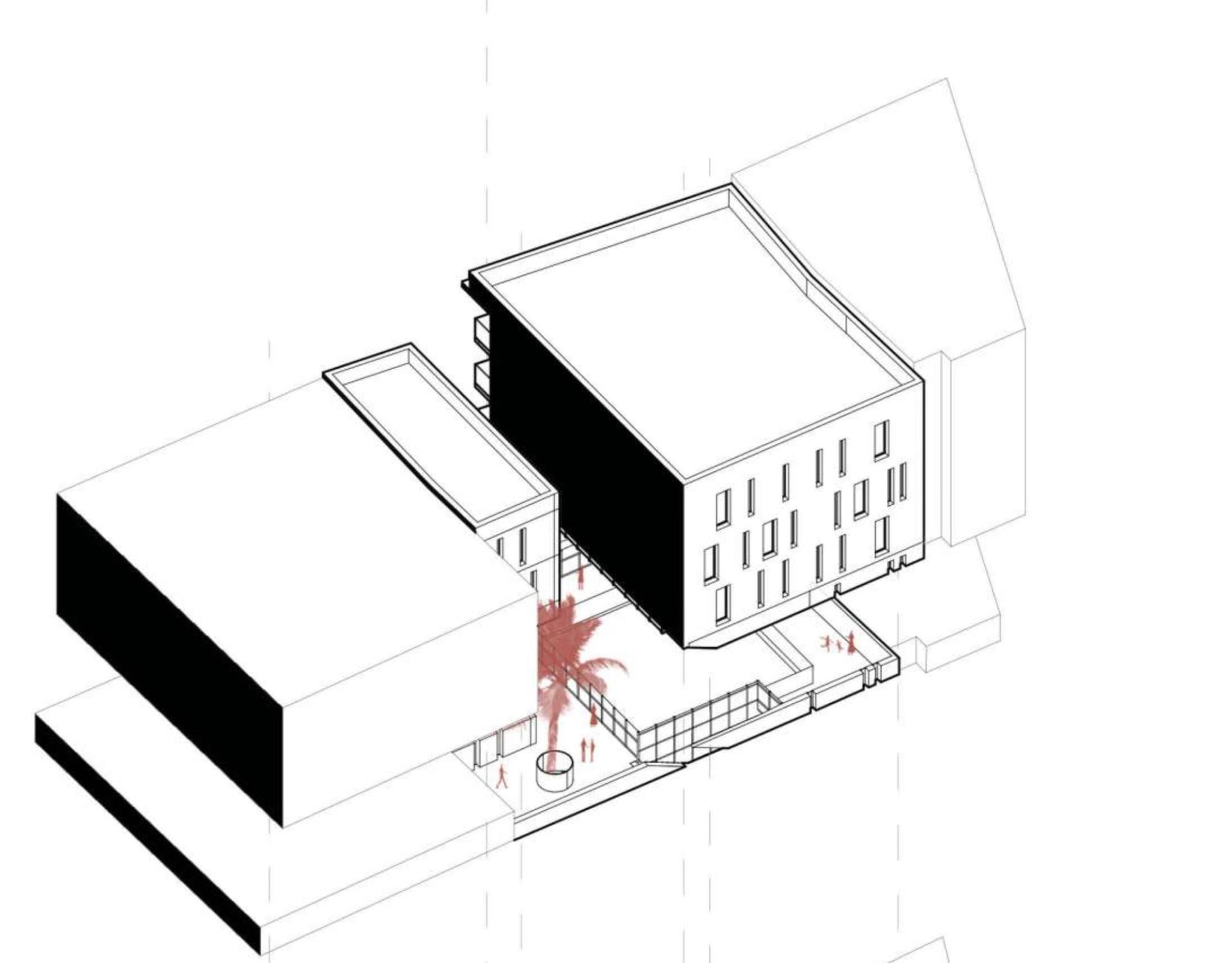 Chemin, vue 3 — projet équipement à Rabat