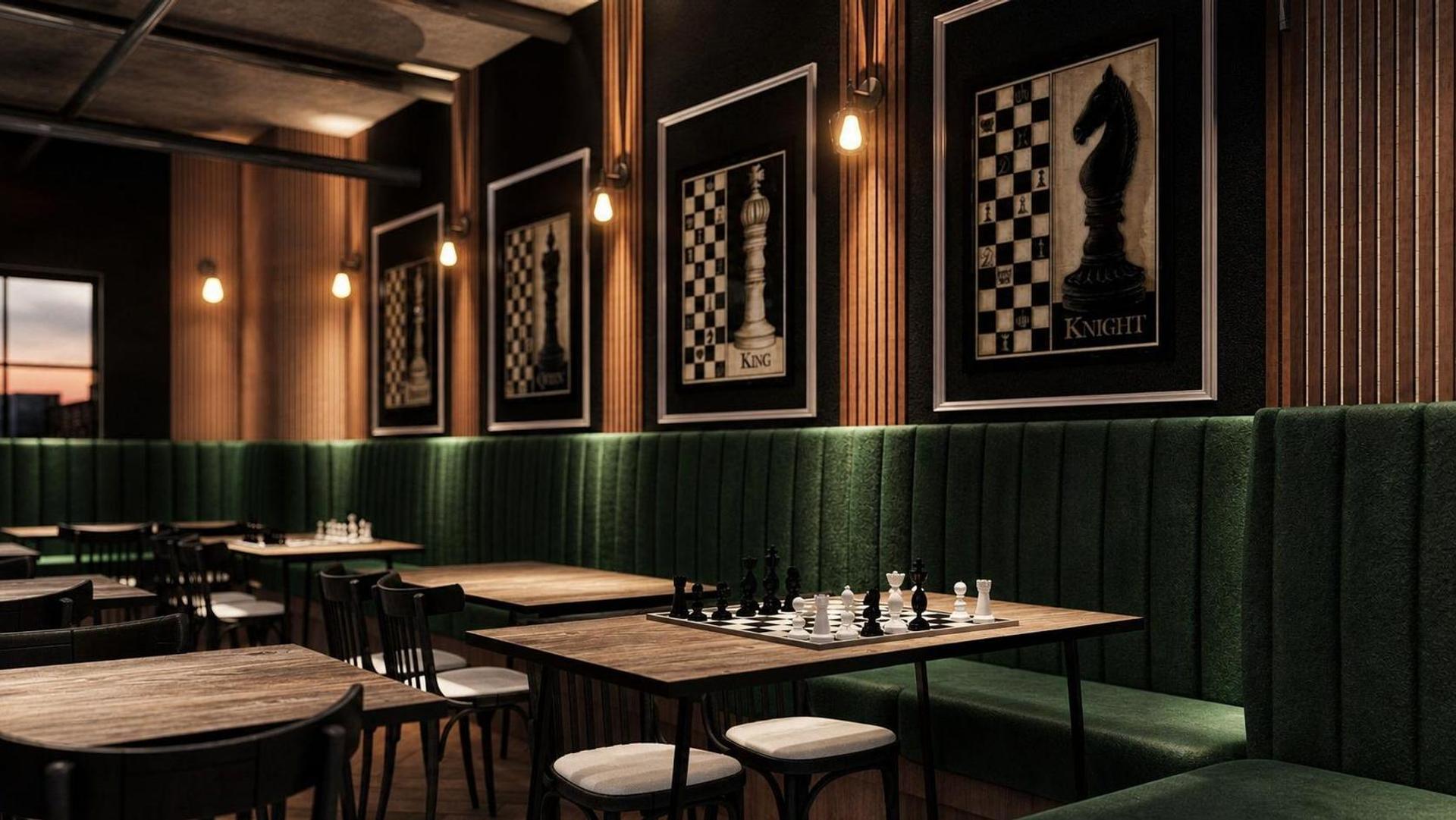 CHESS BAR — projet commercial et intérieurs