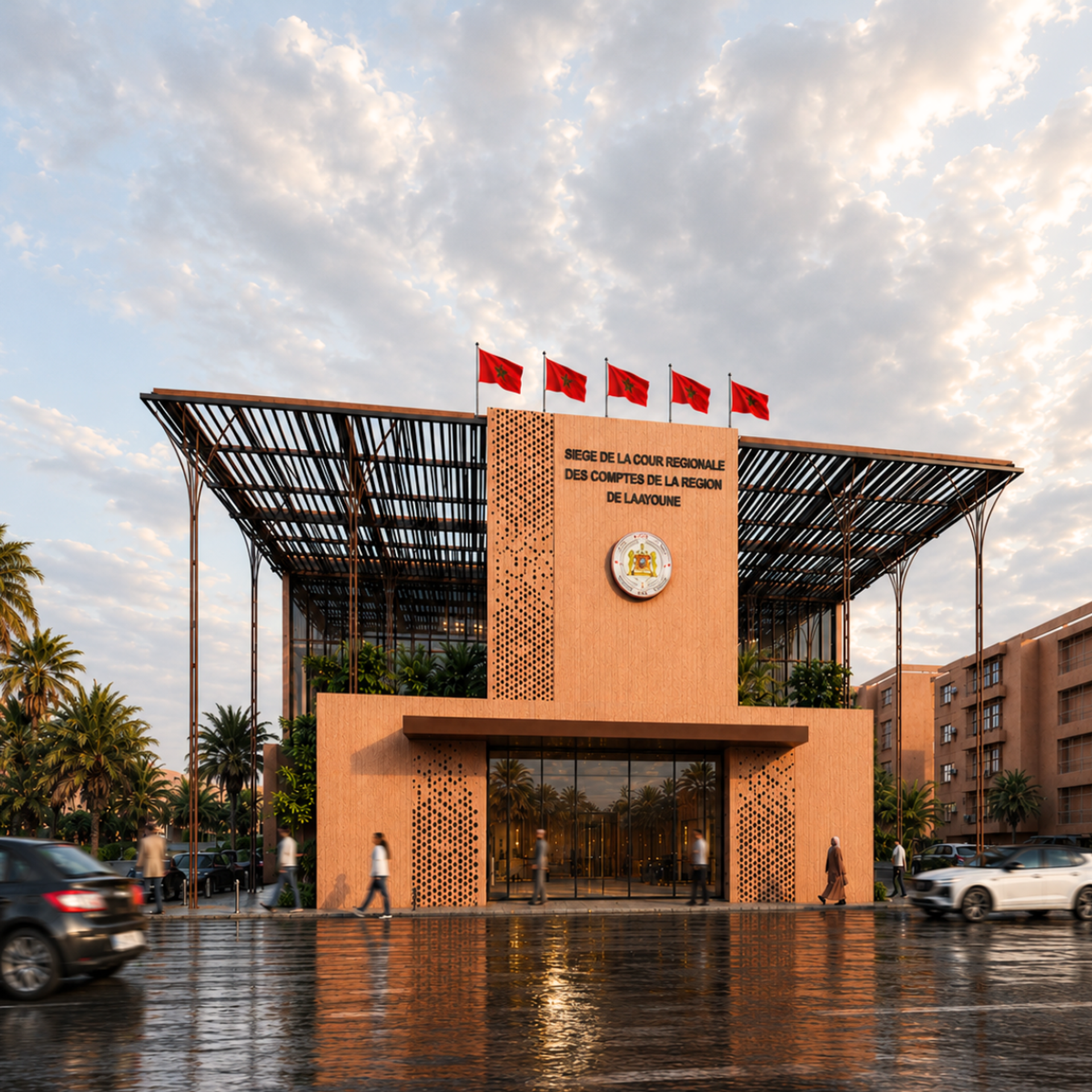 Cour Régionale des Comptes — Laâyoune, vue 3 — projet équipement à Laâyoune