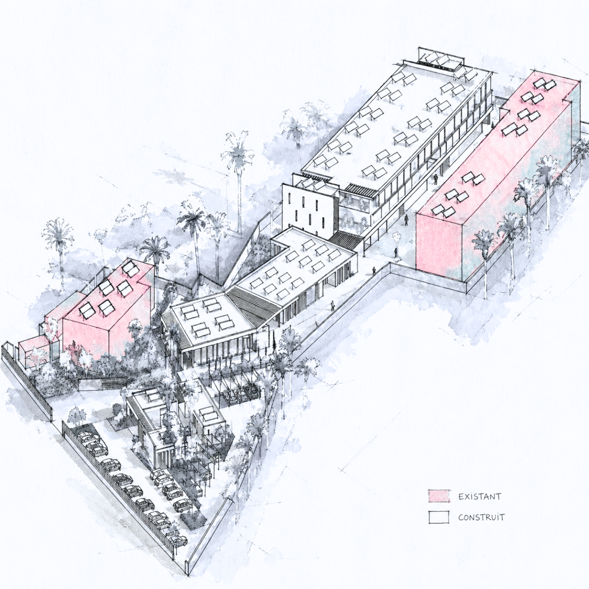 Extension de l’ISPITS — Marrakech, vue 2 — projet équipement à Marrakech