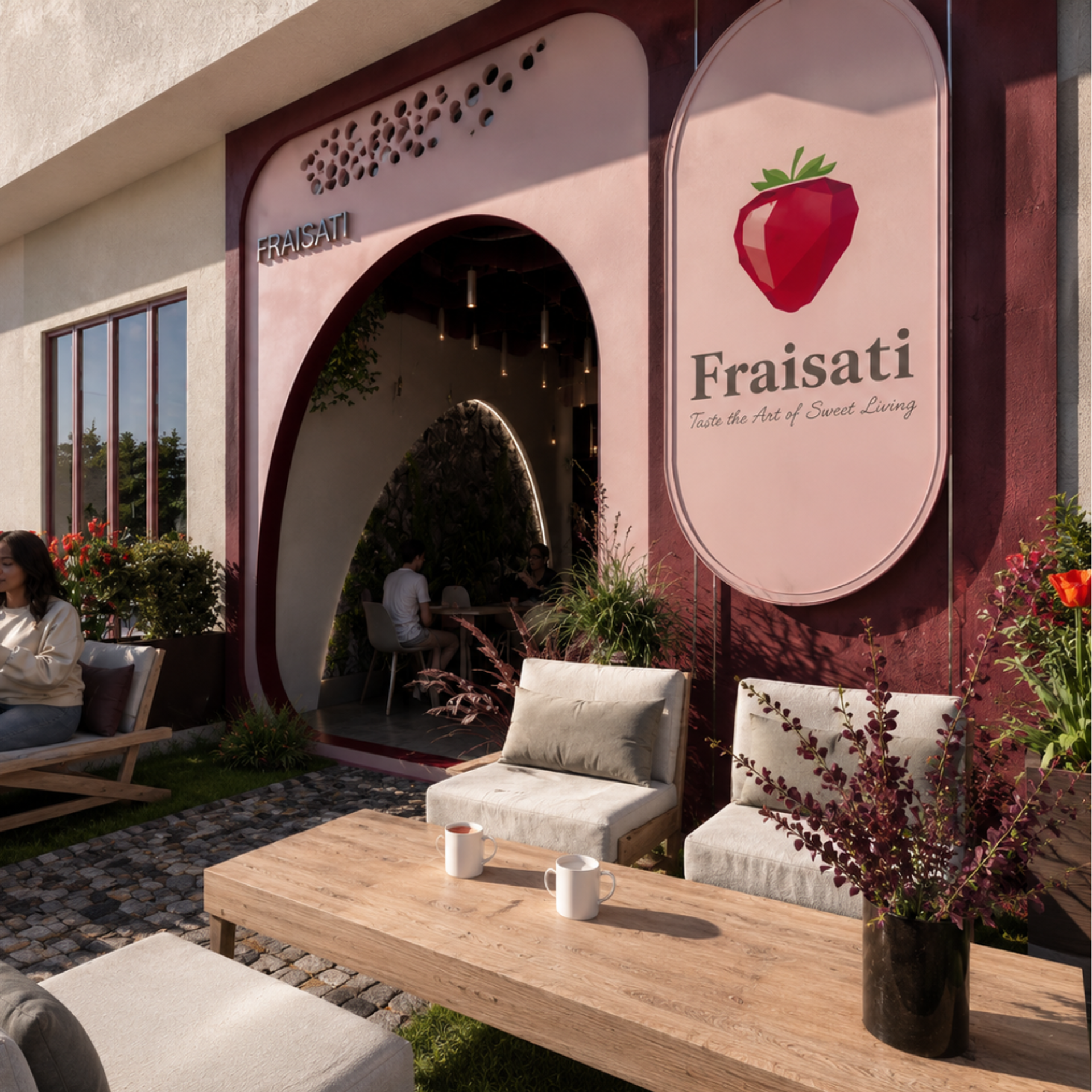 Fraisati — Café & Crêperie, vue 4 — projet commercial et intérieurs