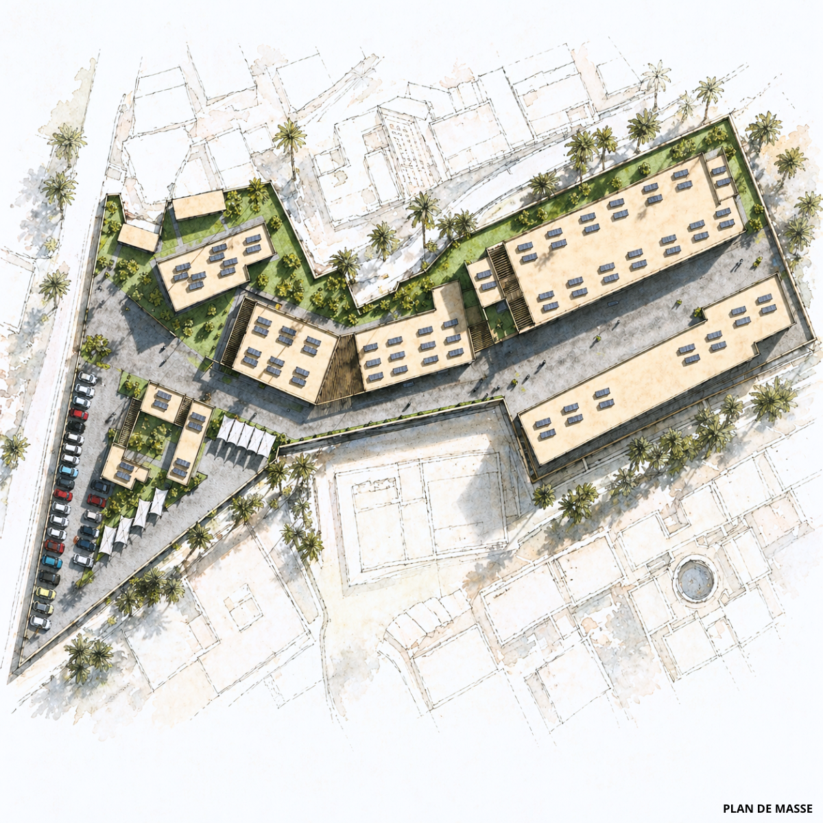 Extension de l’ISPITS — Marrakech, vue 7 — projet équipement à Marrakech
