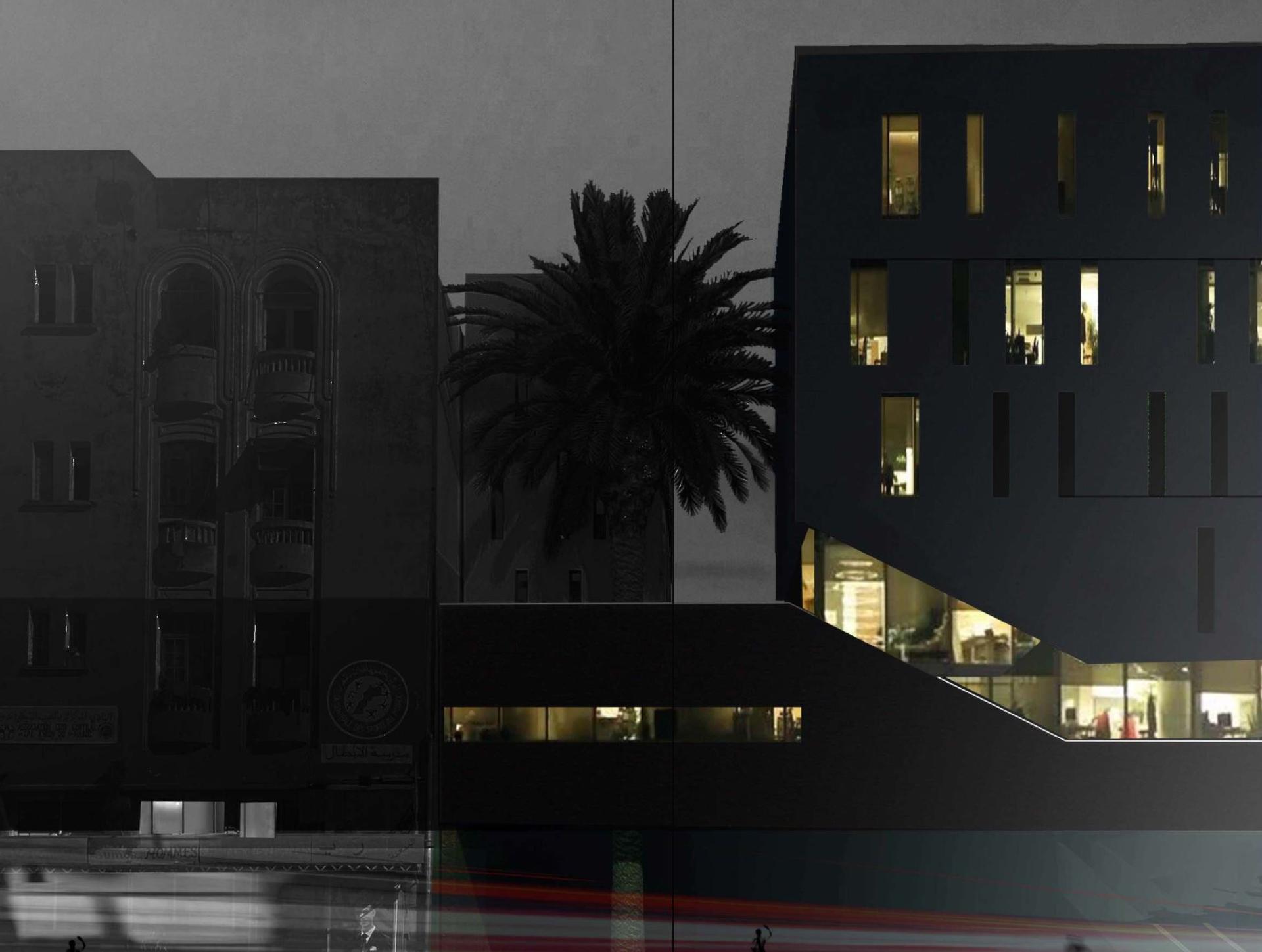 Chemin, vue 2 — projet équipement à Rabat