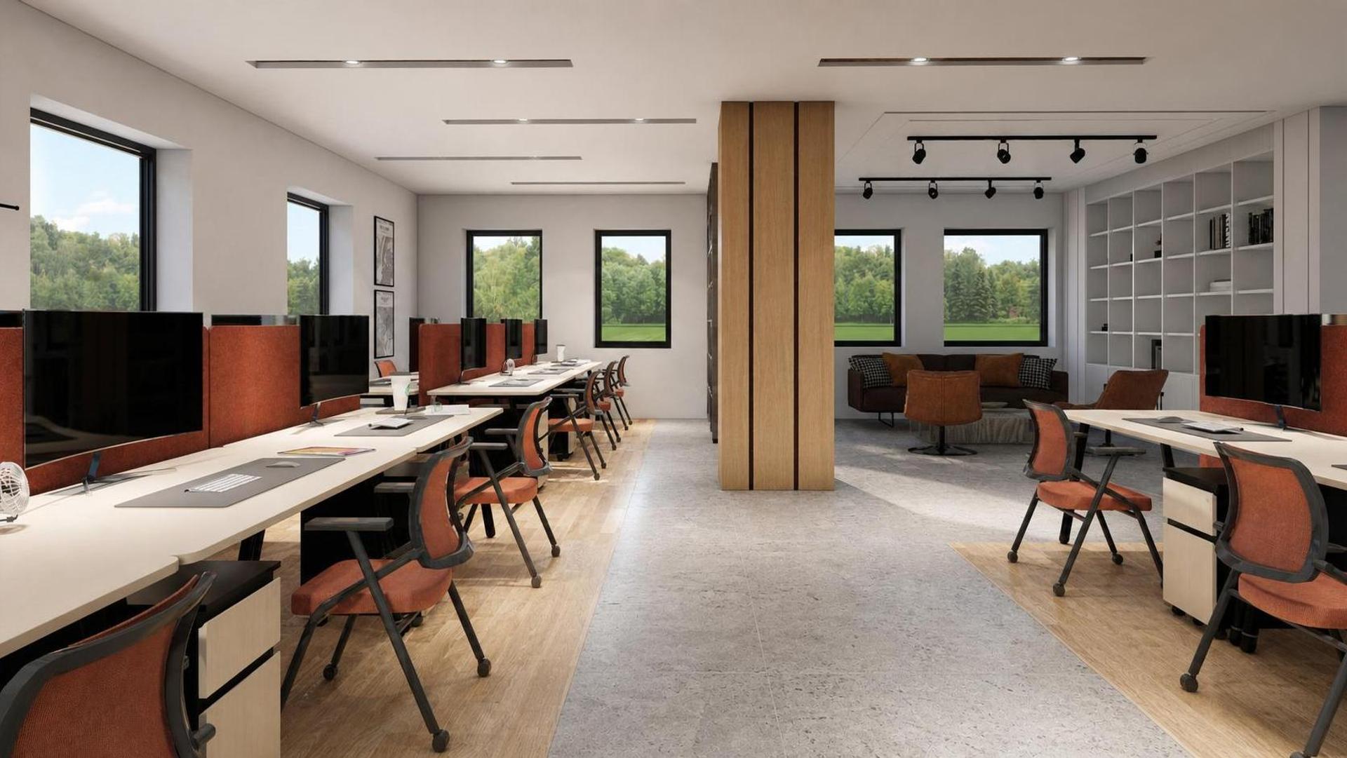 Record studio, vue 3 — projet commercial et intérieurs