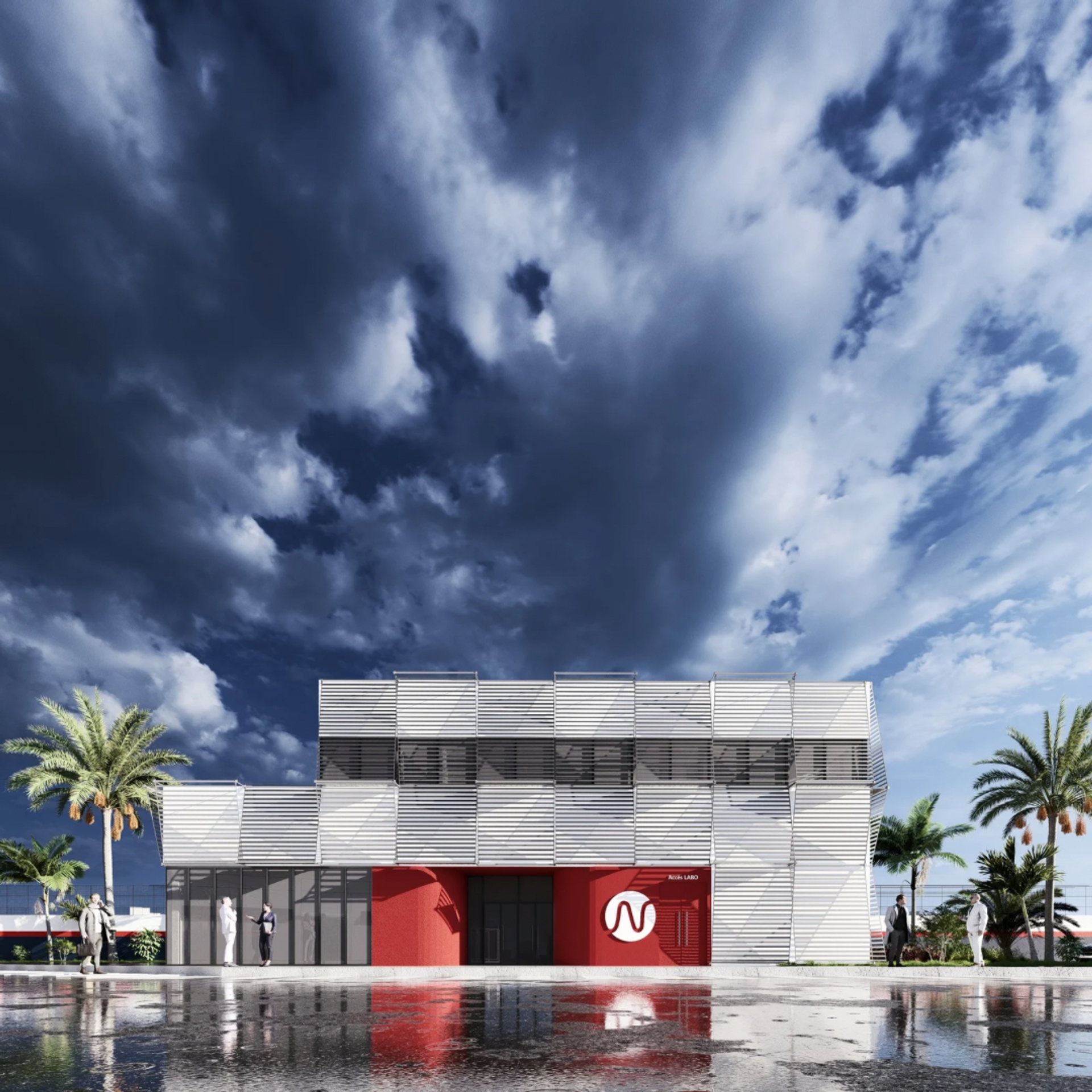 Laboratoire + Cantine NEXANS MOHAMEDIA, vue 2 — projet équipement