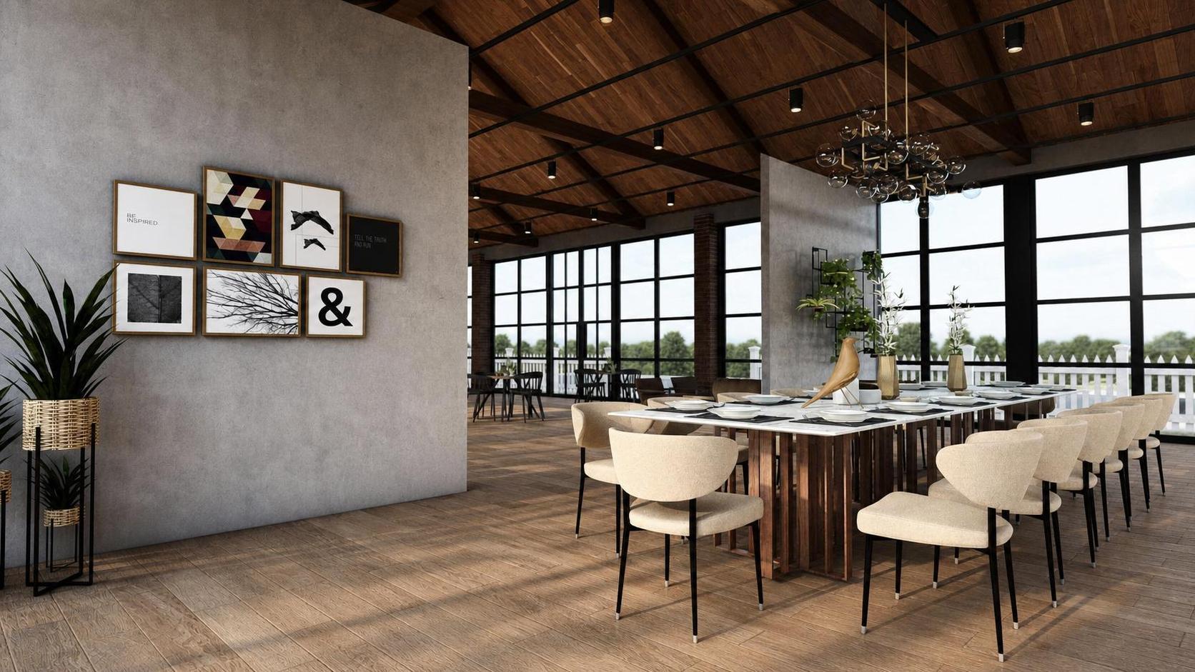 Industrial restaurant, vue 7 — projet commercial et intérieurs