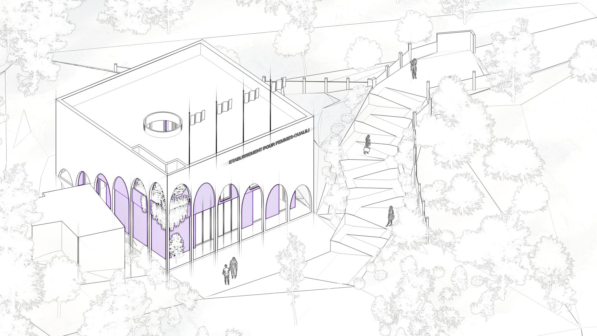 MAISON DE FEMMES - ANEP - OUALILI, vue 5 — projet équipement
