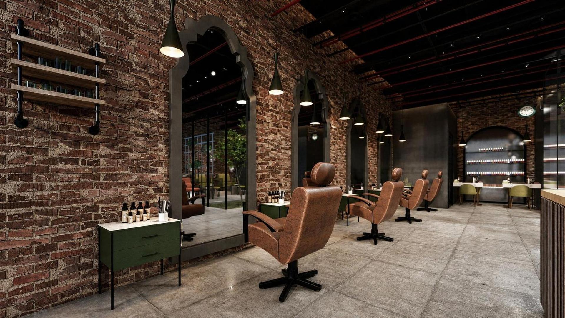 Industrial hair dresser — projet commercial et intérieurs