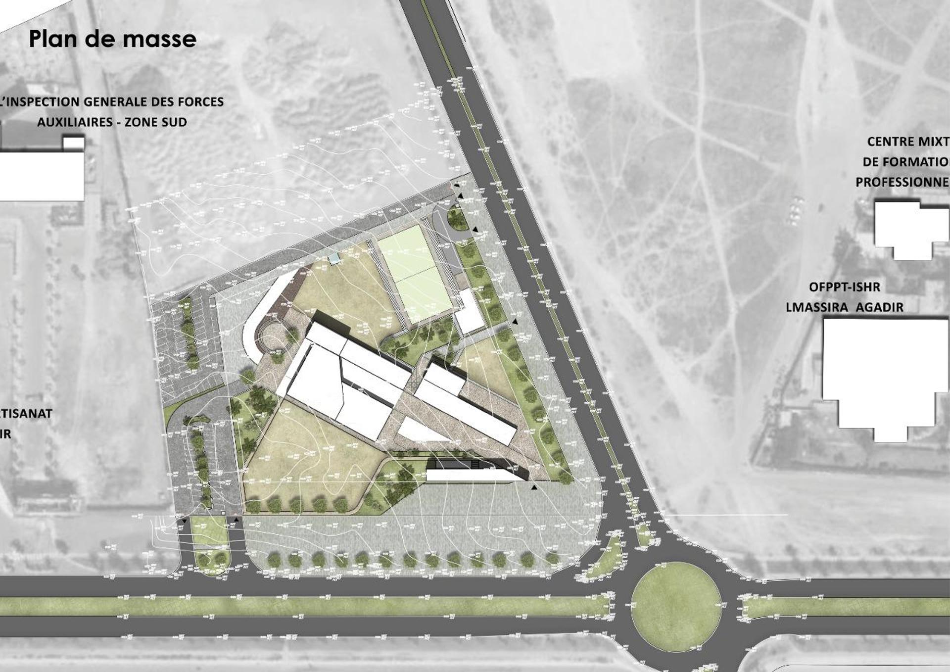 La Porte du Désert, vue 2 — projet équipement à Agadir