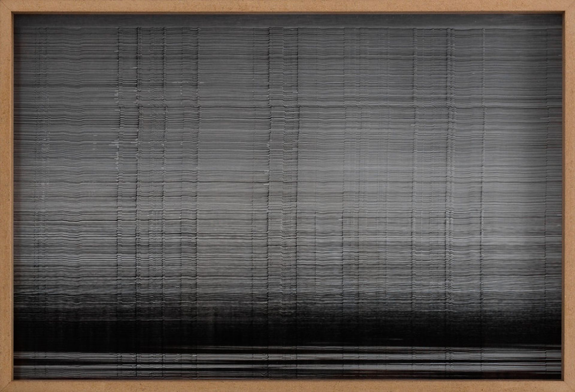 Anna Vogel, Radar II, 2016, indian ink on pigment print in artists frame, 34.5 × 51 cm